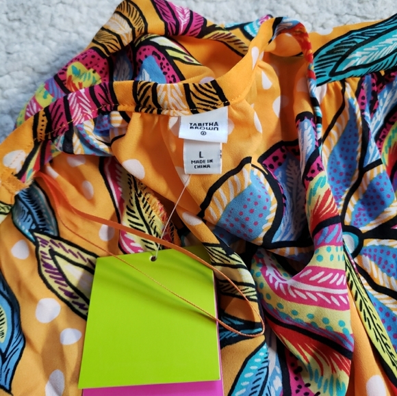 Tabitha Brown x Target Women's Floral/Polka Dot Print Cover Up - Picture 5 of 9